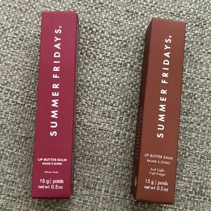 Brand New Summer Fridays Lip Butter Balm Cherry Scent  and Iced Coffee Bundle
